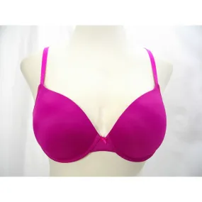 DKNY 458272 Heritage Logo Push Up Underwire Bra 32D Bordeau Disco Pink NWT