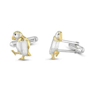 Oscar the Puffin Cufflinks