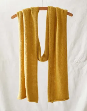 Unisex Luxury Merino Wool Scarf – Mustard