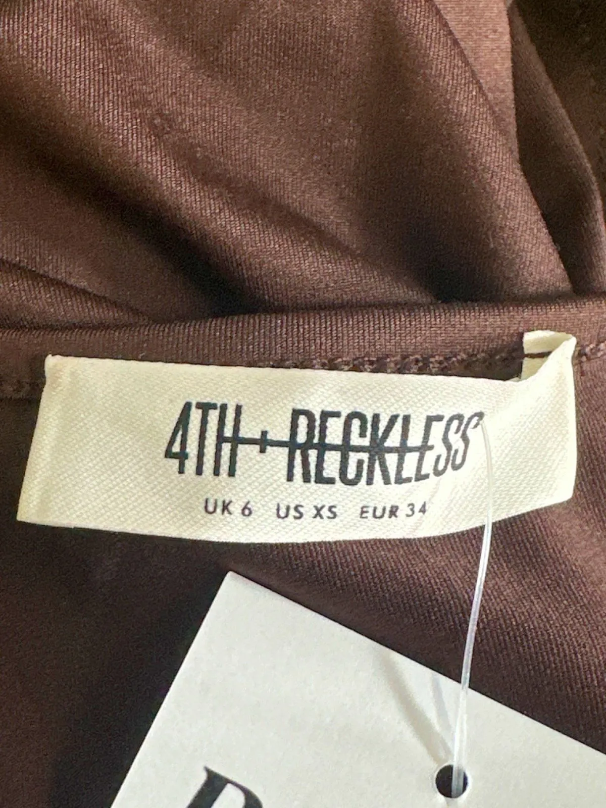 4th   Reckless Brown Maxi Dress UK 6