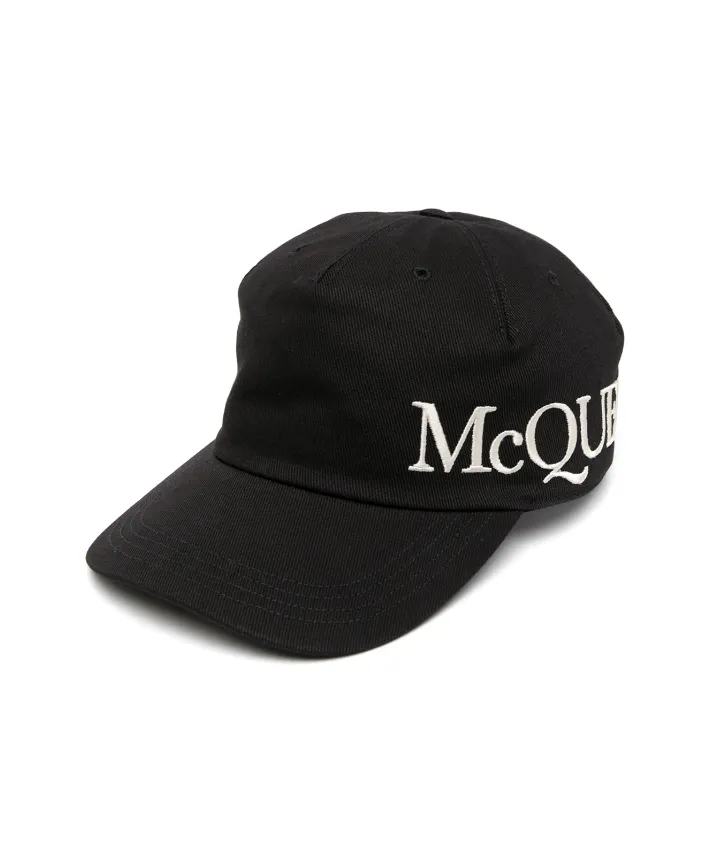 Alexander McQueen logo embroidered cap