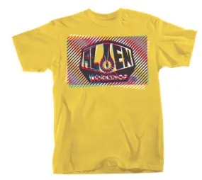 Alien Workshop Interlaced Short Sleeve Men's T-Shirt - Lemon - Medium