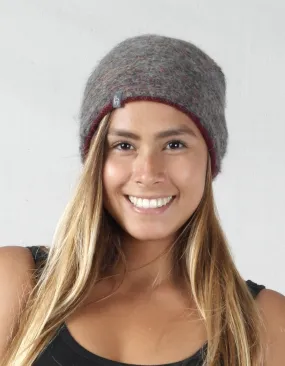 Alpaca Beanie Hat - Caraveli - Sangria