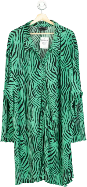 ASOS Green Zebra Print Dress UK 28