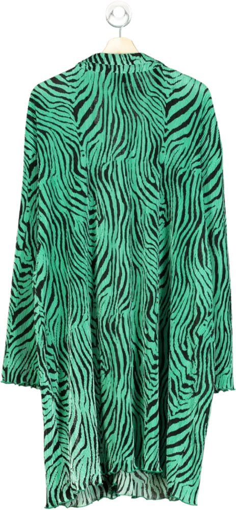 ASOS Green Zebra Print Dress UK 28