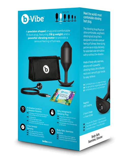 b-Vibe Vibrating Snug Plug - XXLarge - Black