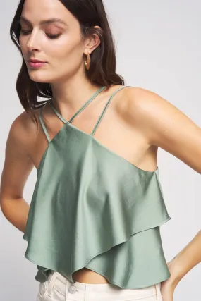 Bailey 44 Kiera Halter Petal Top in Cactus