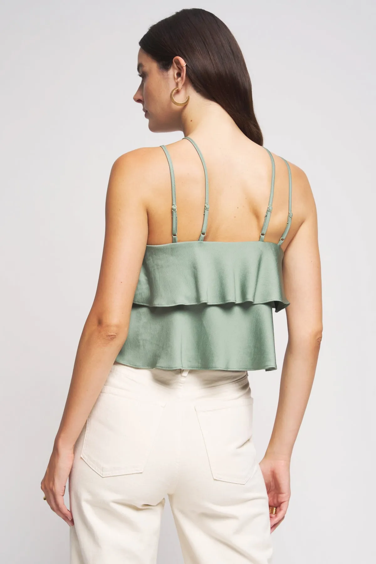 Bailey 44 Kiera Halter Petal Top in Cactus