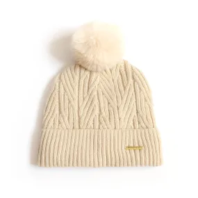 Best Ever Beanie - Cream Fleece Lined