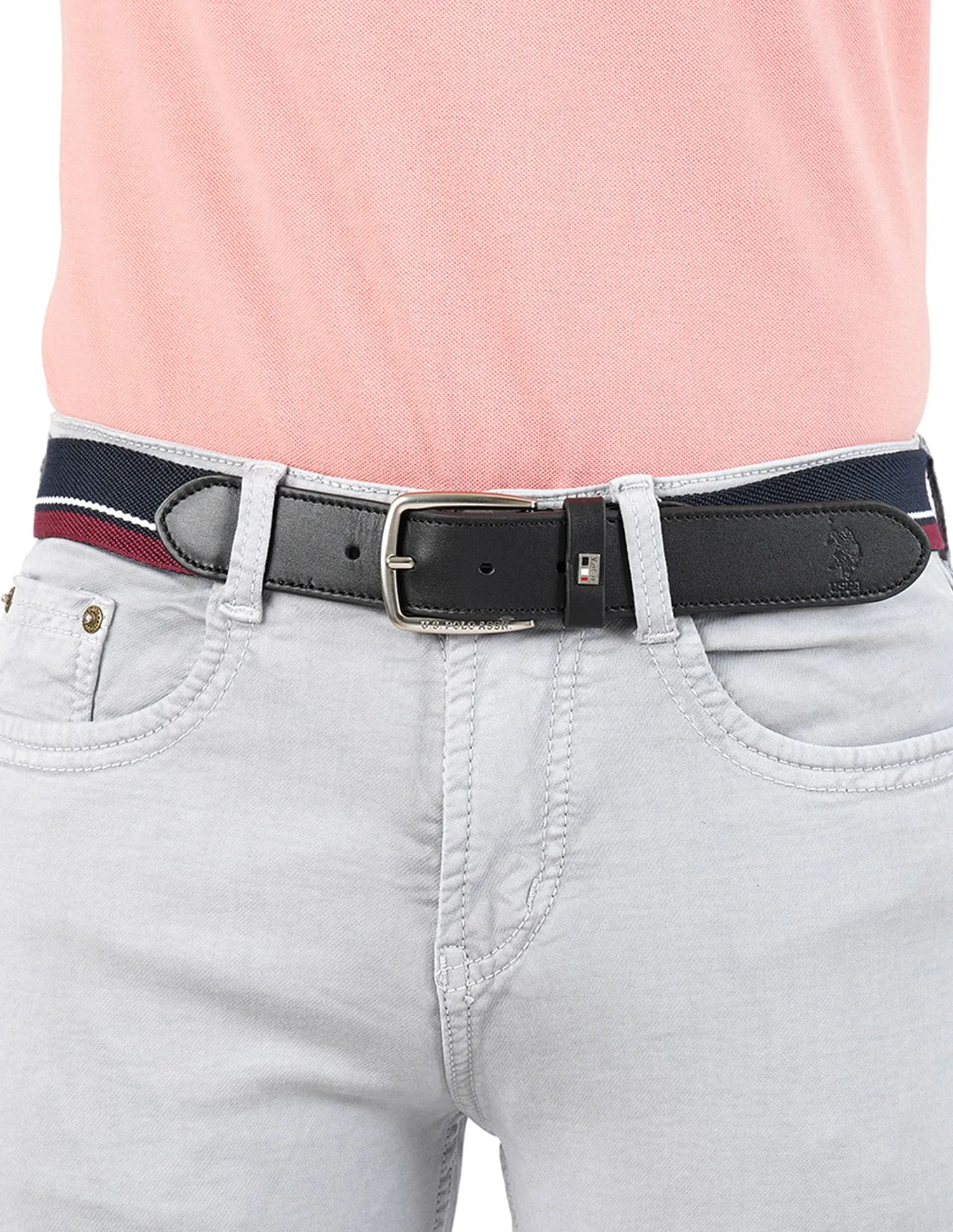 Brand Stripe Knit Imperia Belt