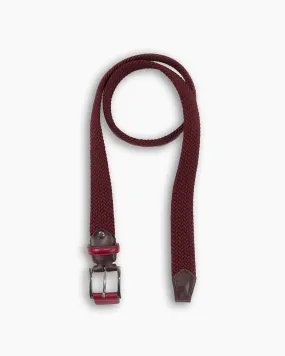 Burgundy Contrast Nastro Belt