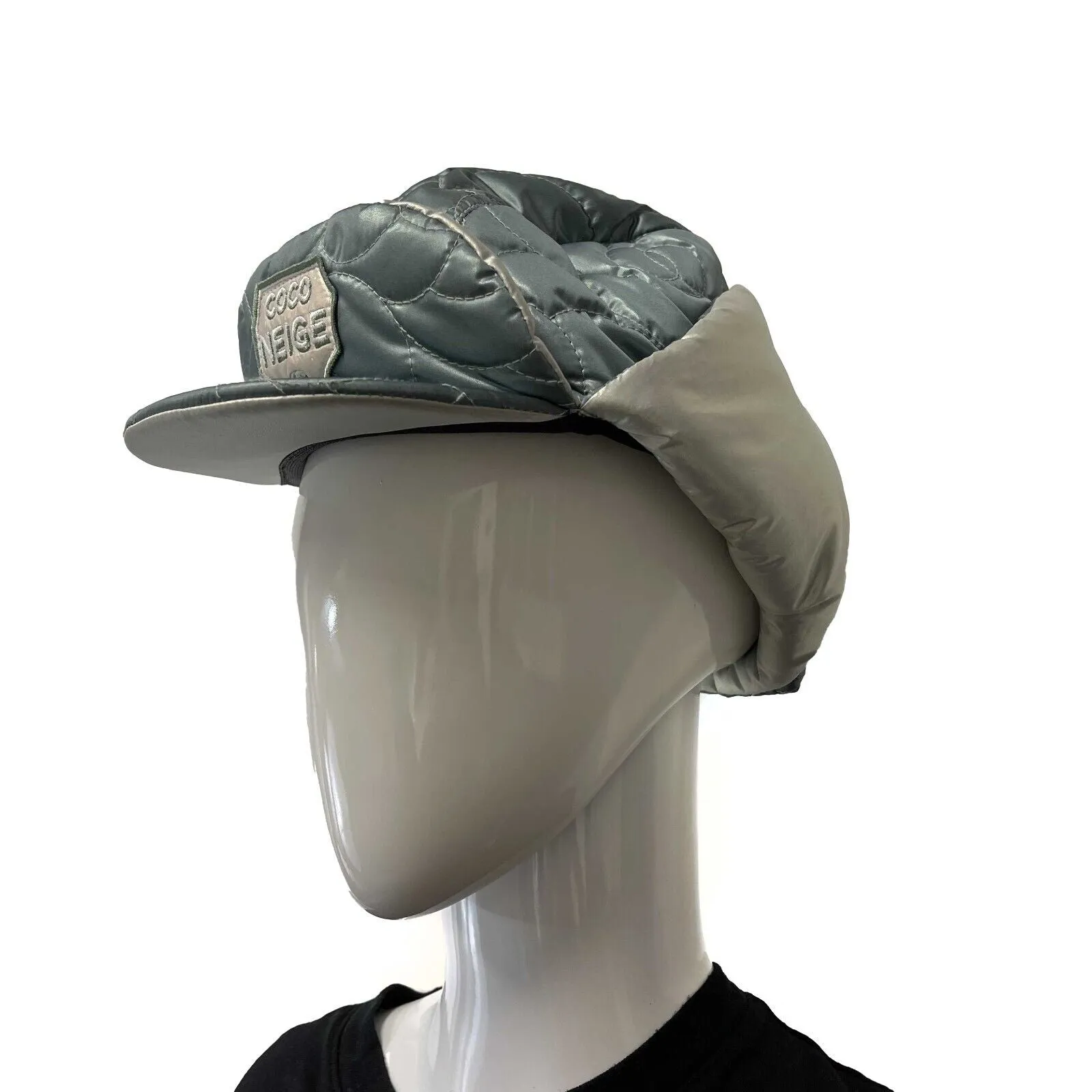 Chanel - Coco Neige Collection Hat - Green, Grey - Size M - Never Used!