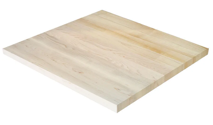 Clean Strip Plank Classic Maple Restaurant Table Top Custom Sizes