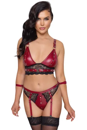 Cottelli Bondage Red Set