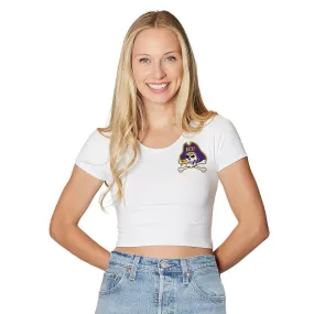 ECU Pirates White Babydoll Tee