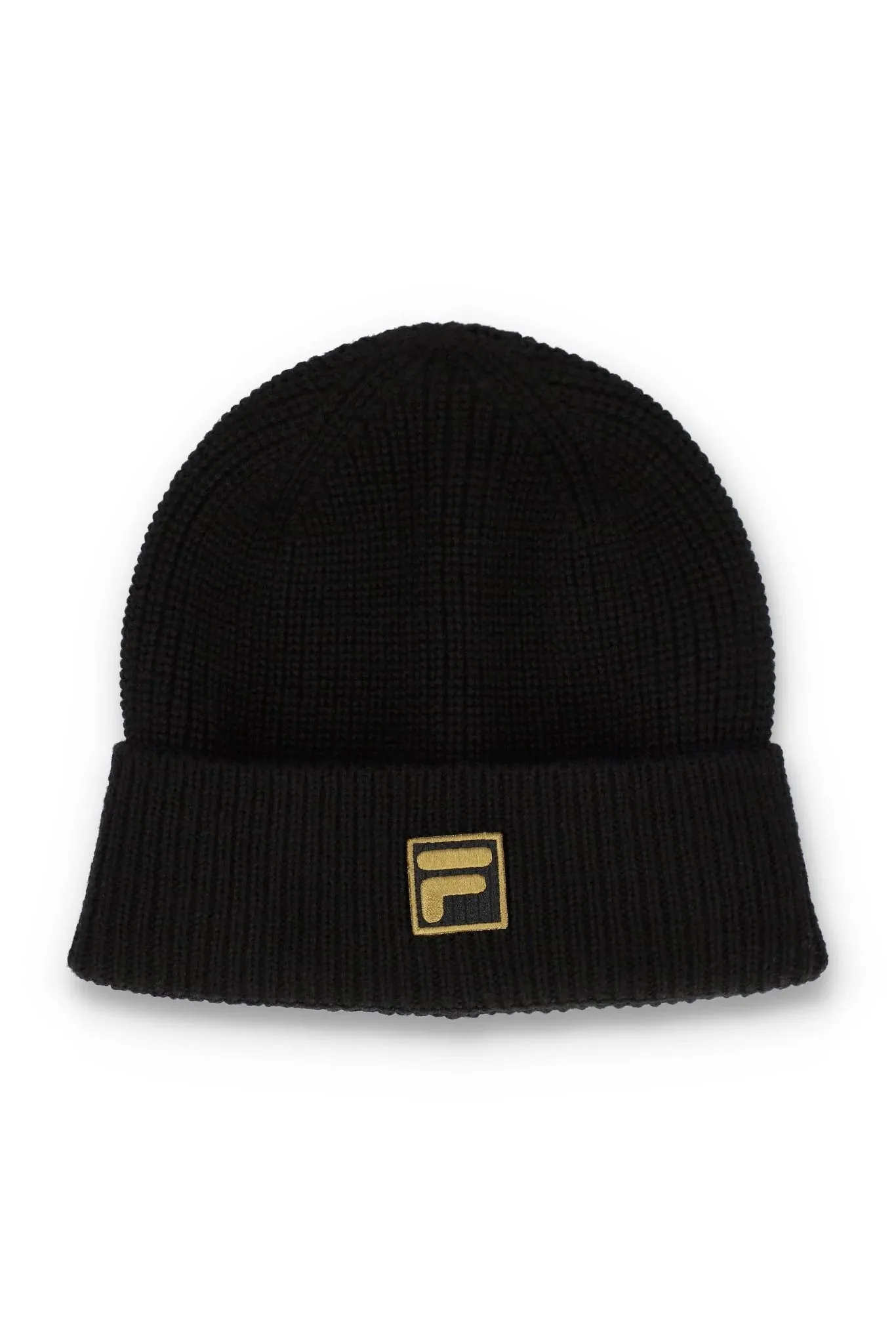 Fila Vintage Men's Akey Luxury Wool Beanie Hat Black