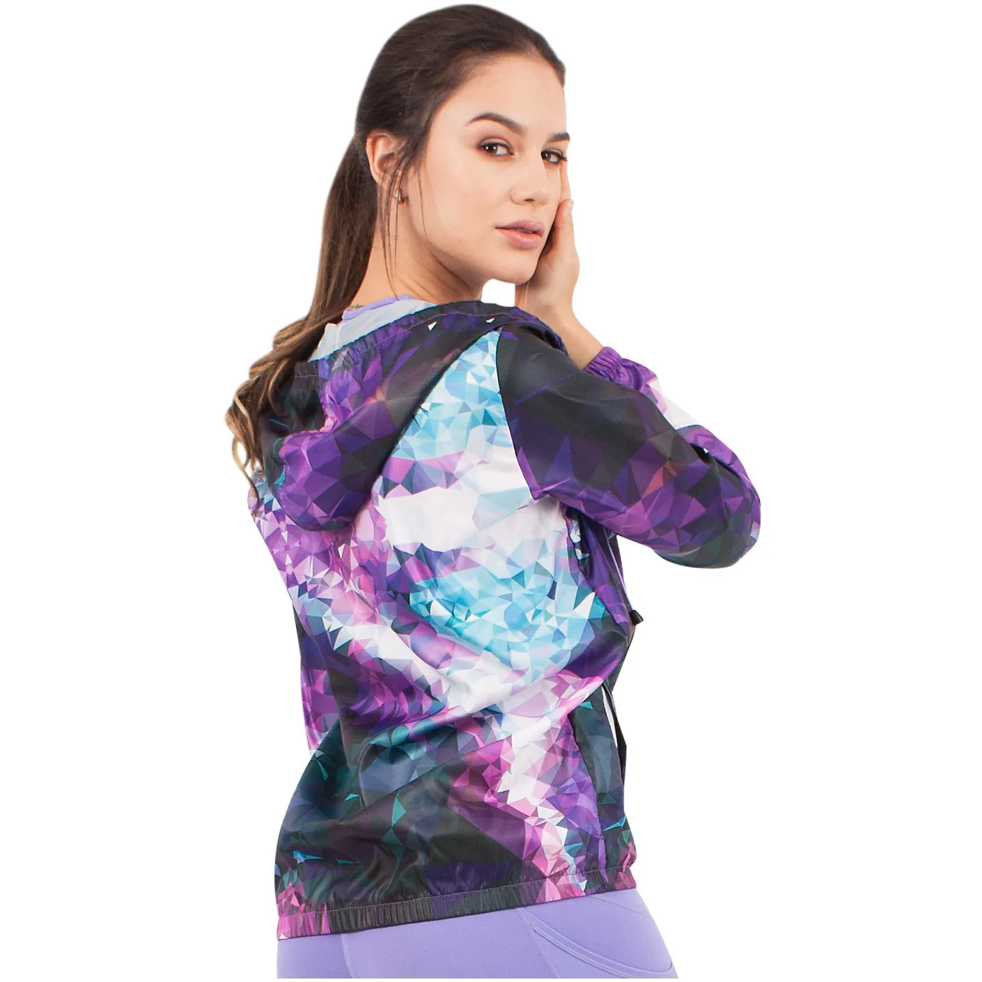 FLEXMEE 982000 | Sublimated Fractals Sports Winbreaker With Hood | Polyester