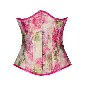 Flowers in Pink Corset, Slim Silhouette, Regular** PHOTO SAMPLE, ONLY SIZE 22 IS AVAILABLE