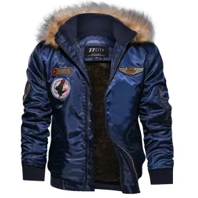 Fur Collar Military Flight Jacket