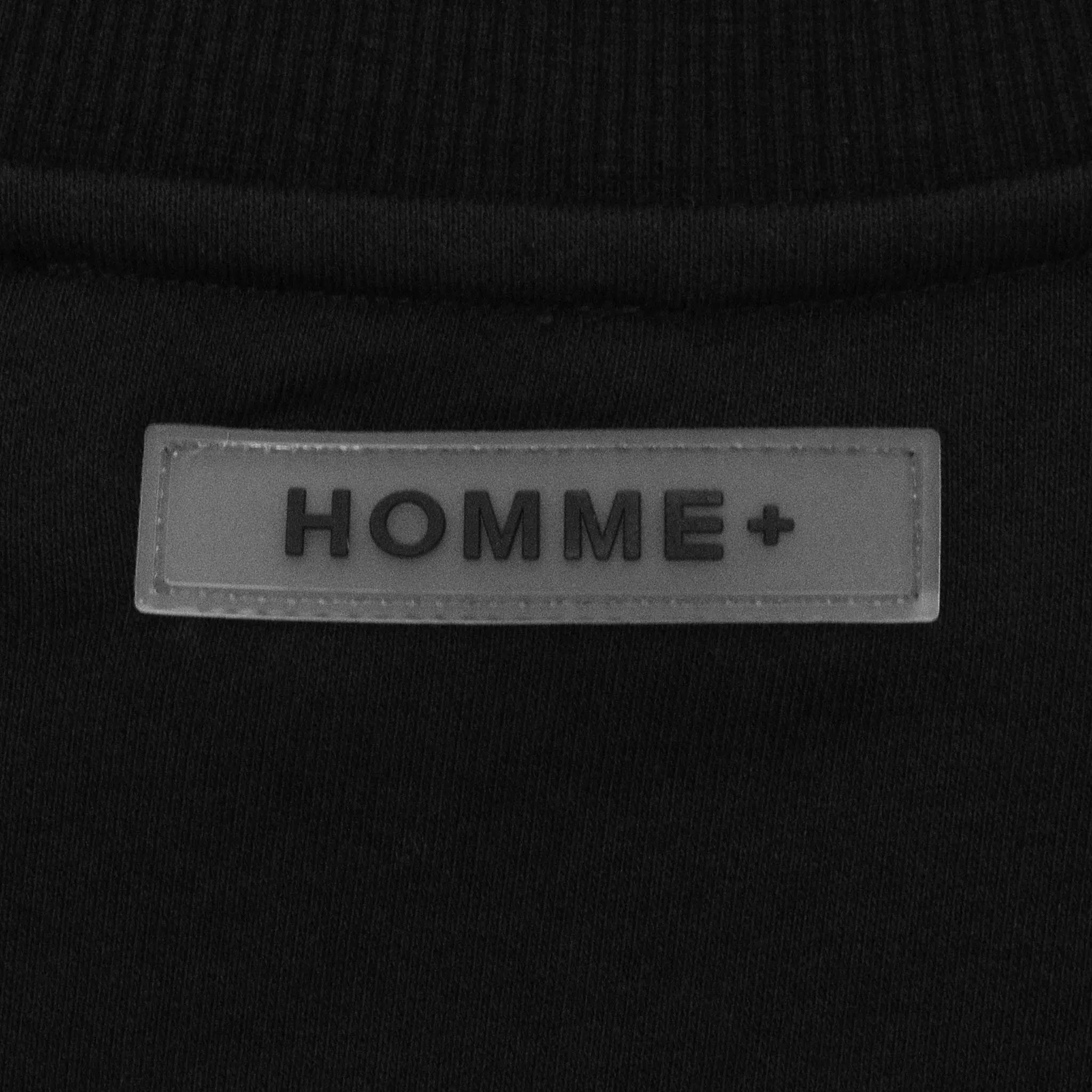 HOMME  Triangle Patch Crewneck Black