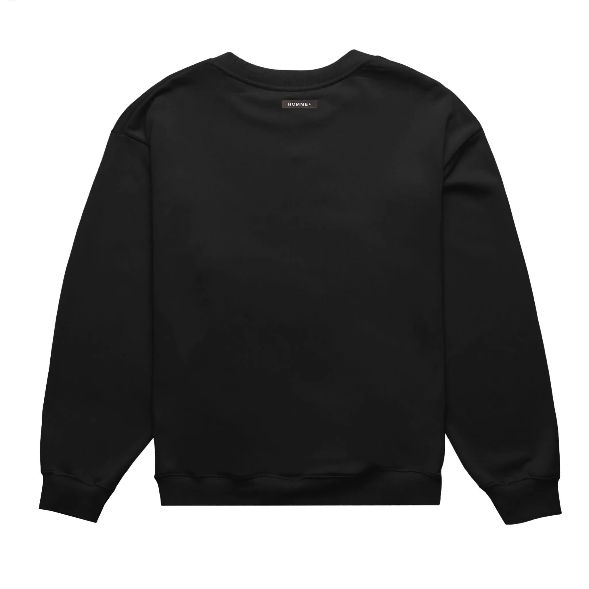 HOMME  Triangle Patch Crewneck Black