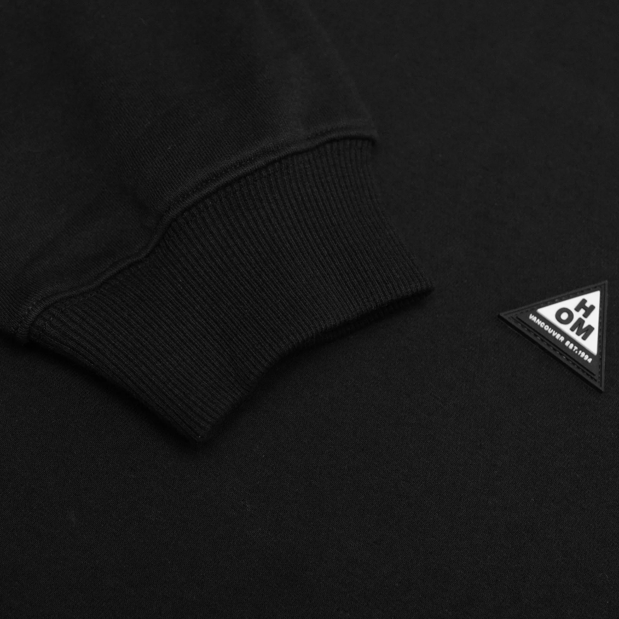 HOMME  Triangle Patch Crewneck Black