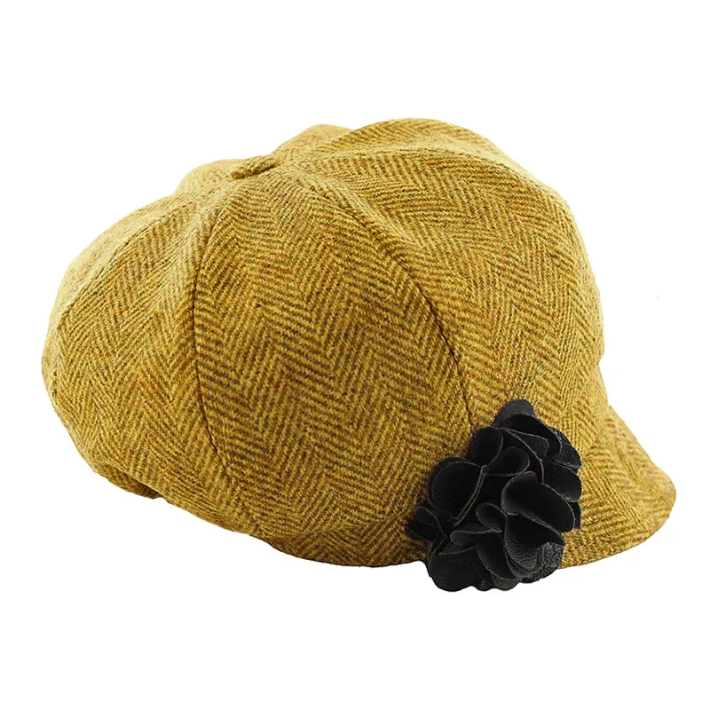 Irish Ladies Wool Newsboy Cap