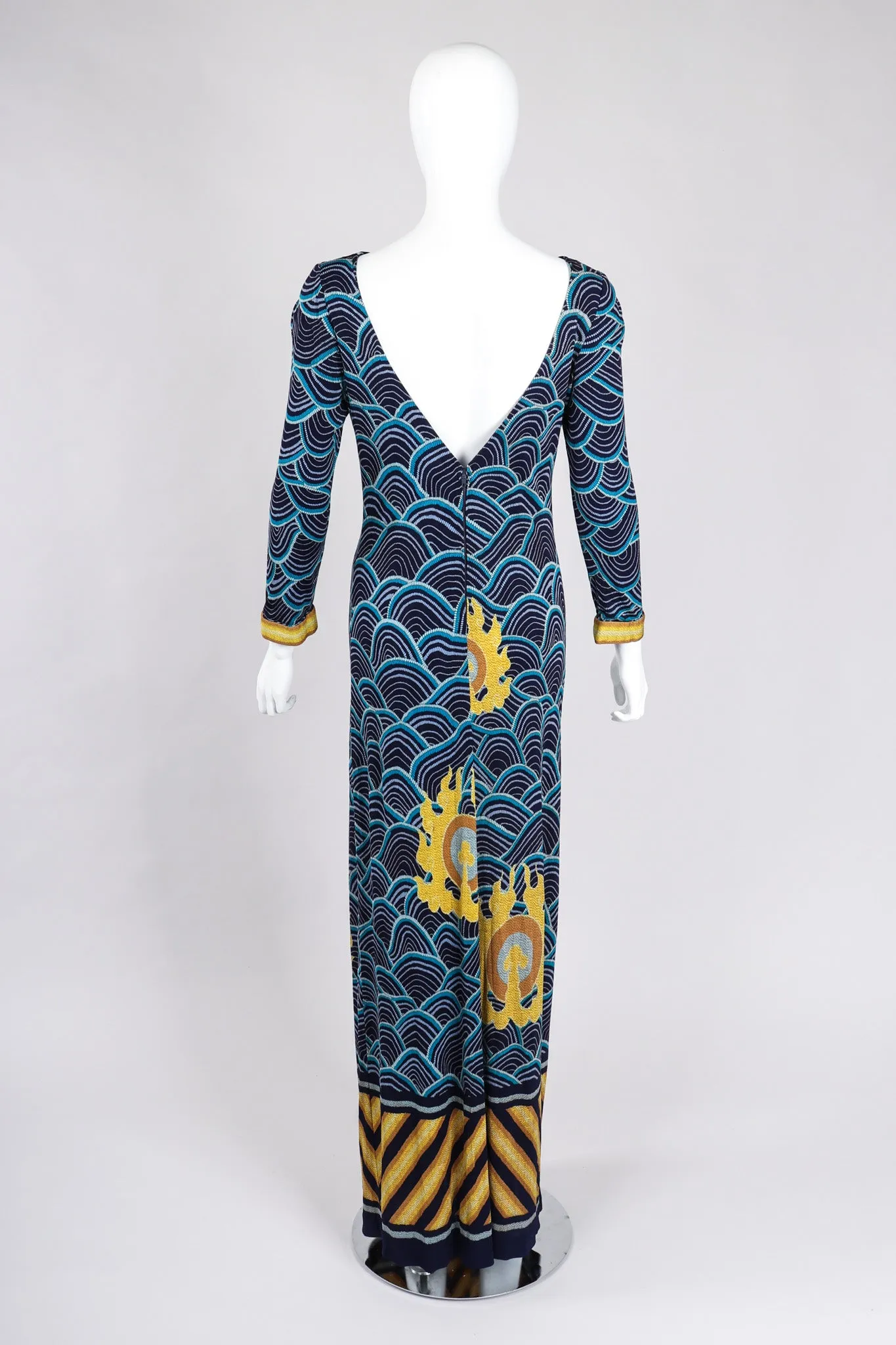 Japanese Silk Print Dress