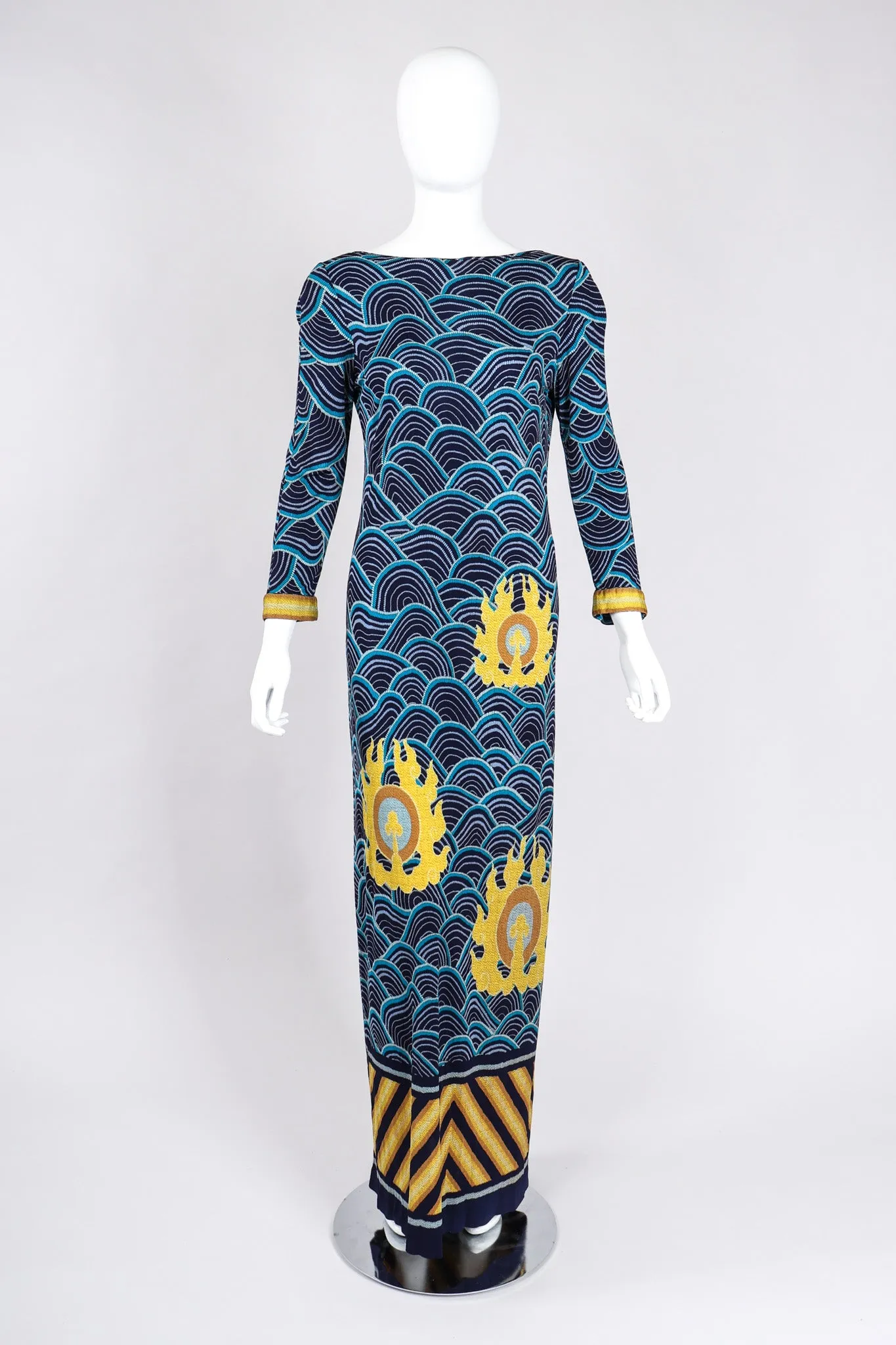 Japanese Silk Print Dress