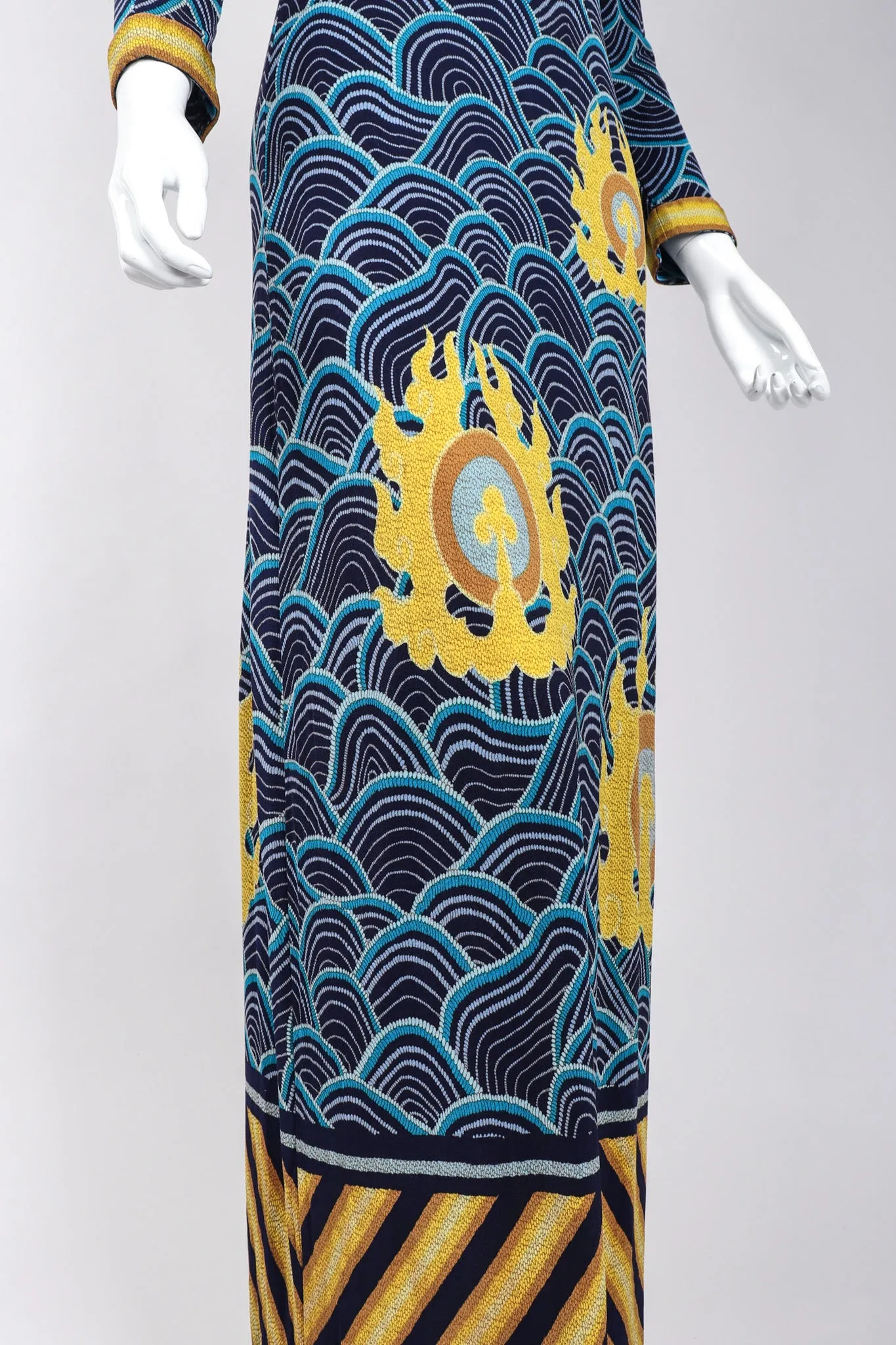 Japanese Silk Print Dress