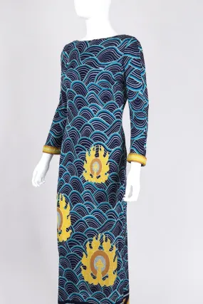 Japanese Silk Print Dress