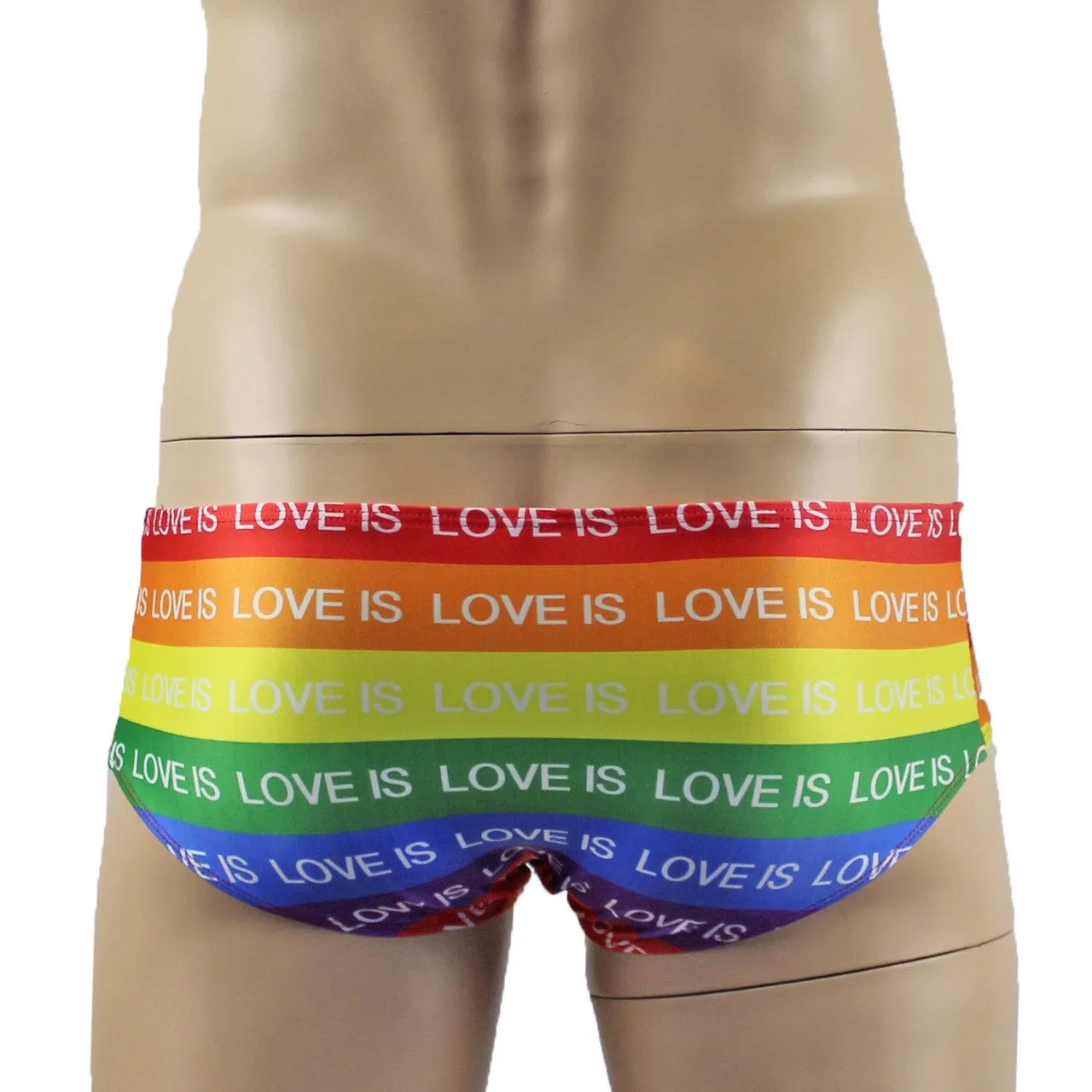 Mens Gay Pride Love Is Love Rainbow Mini Low Rise Boxer Shorts