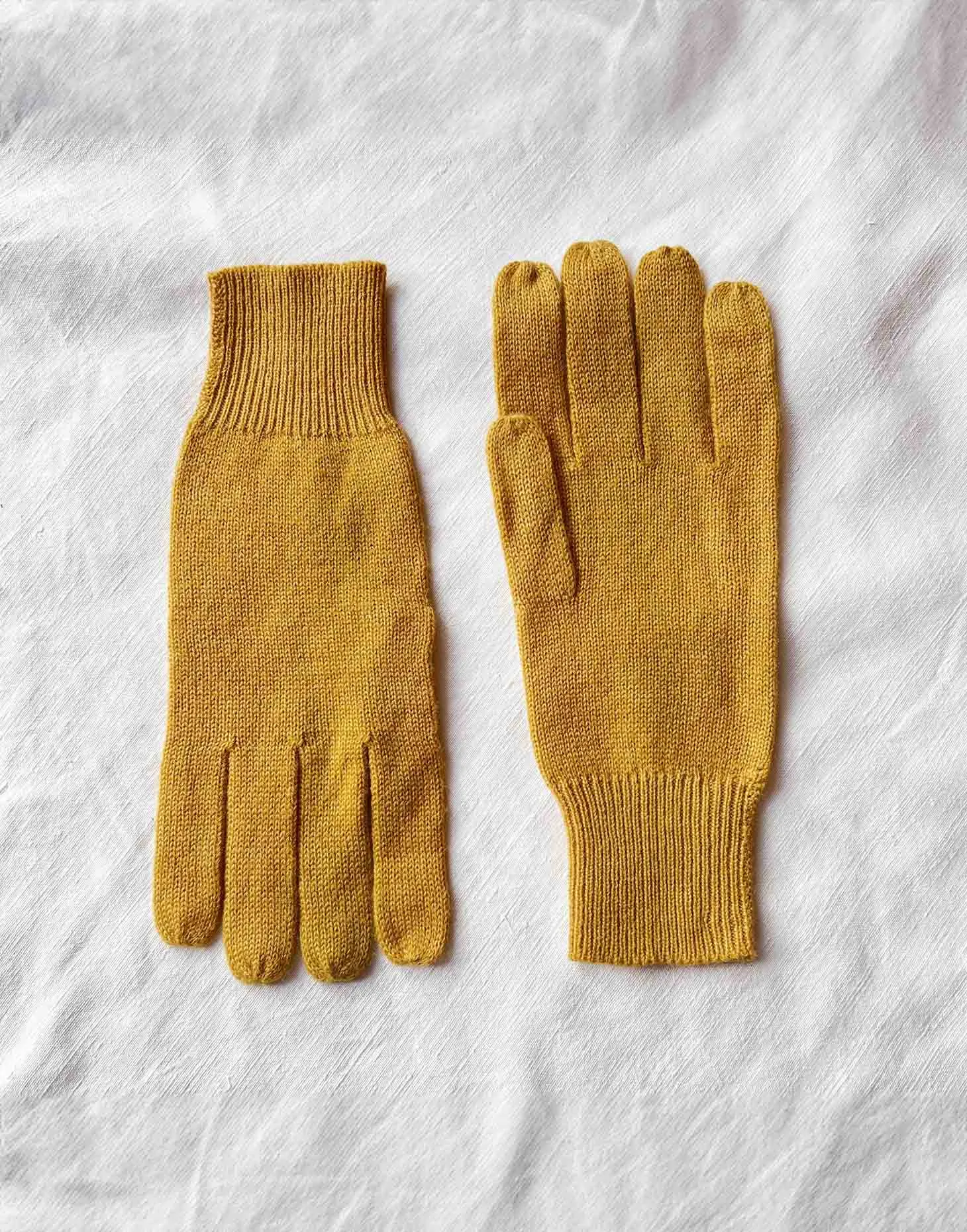 Men's Luxury Merino Wool Gloves – Mustard