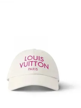 My LV Paris Ball Cap Baseball Luxury Hat White M7592L