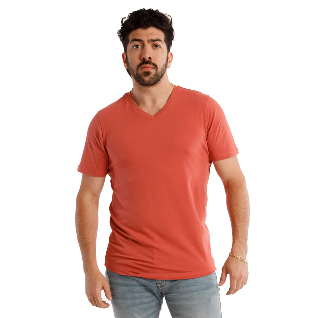 Organic V-Neck T-Shirt 3 Pack / Seaside Sundown