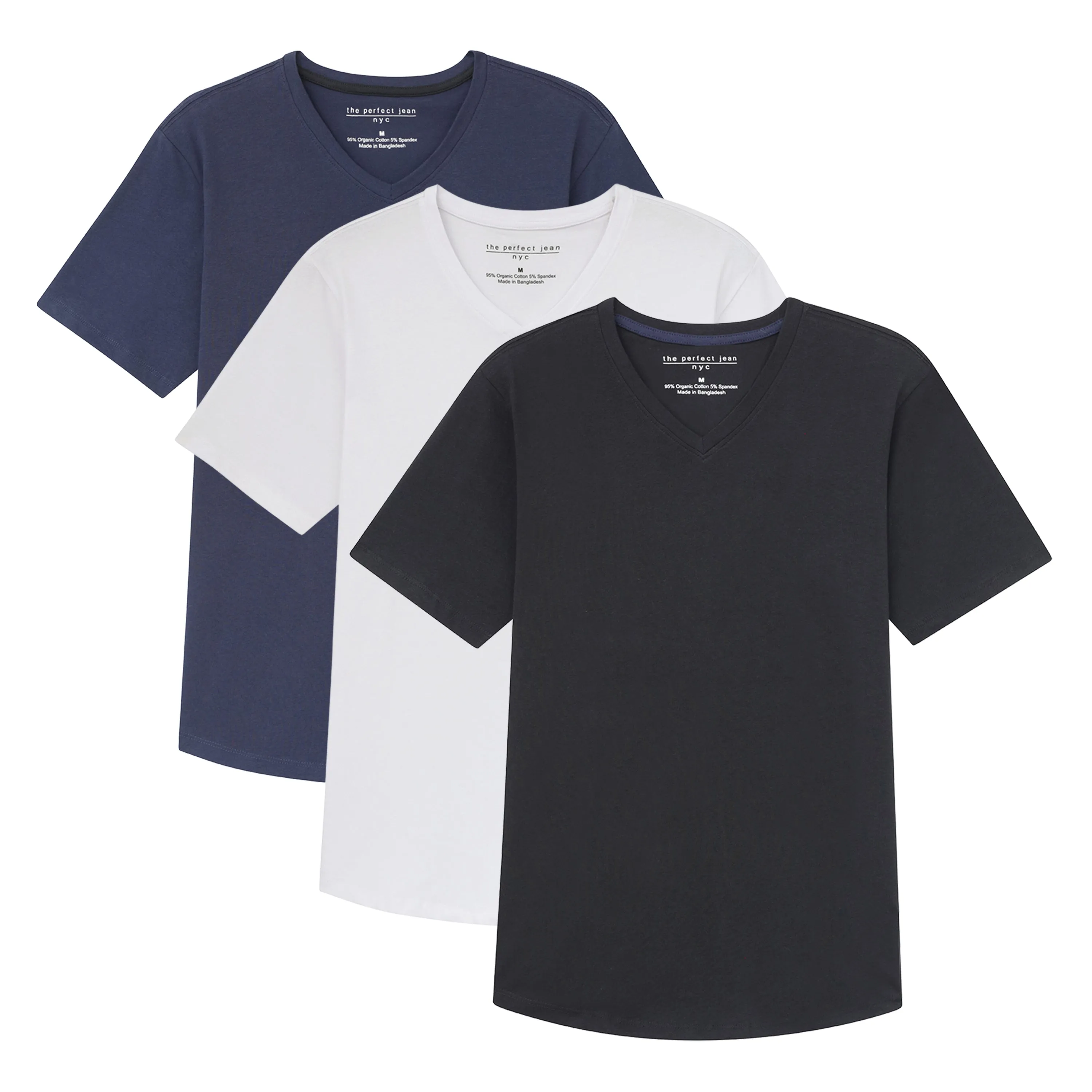 Organic V-Neck T-Shirt 3 Pack / The Basic Basic