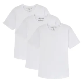 Organic V-Neck T-Shirt 3 Pack / White