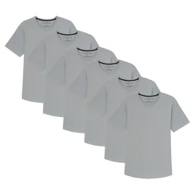 Organic V-Neck T-Shirt 6 Pack / Light Grey