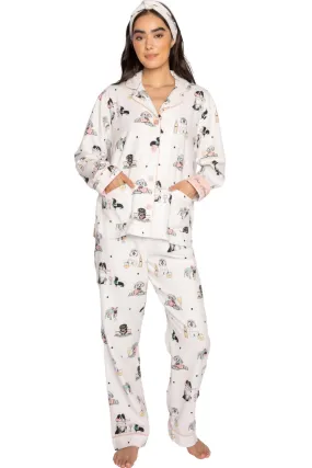 PJ Salvage Flannels PJ Set, Ivory (RKFLPJ)