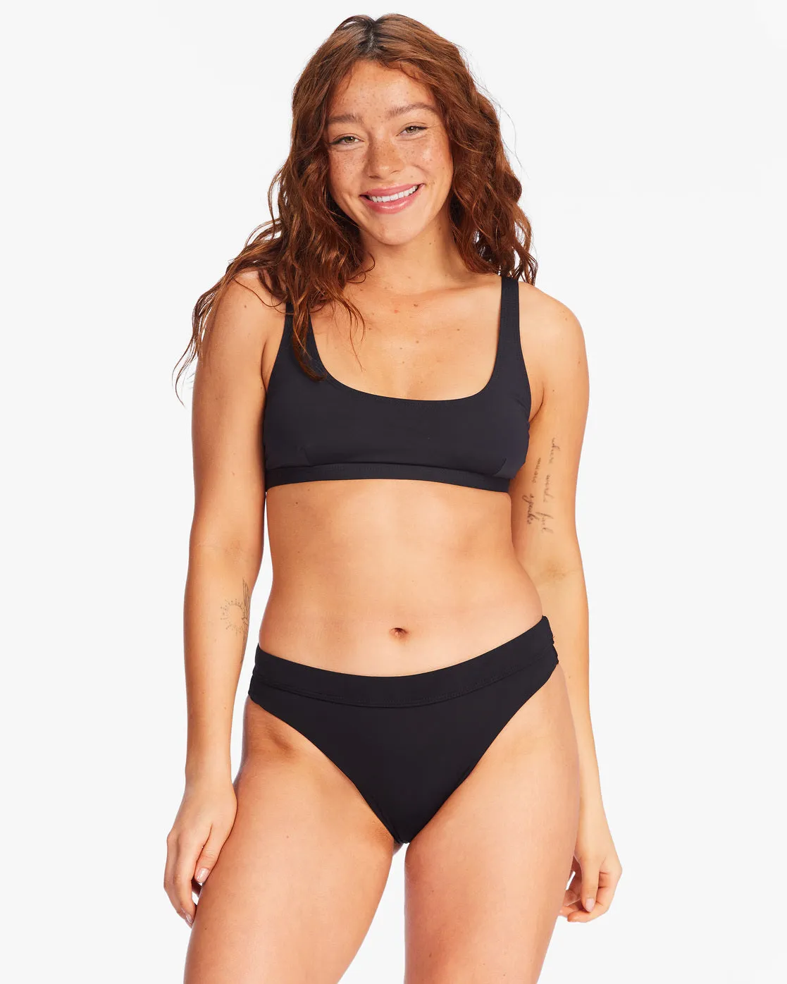 Sol Searcher Maui Rider Bikini Bottoms - Black Pebble