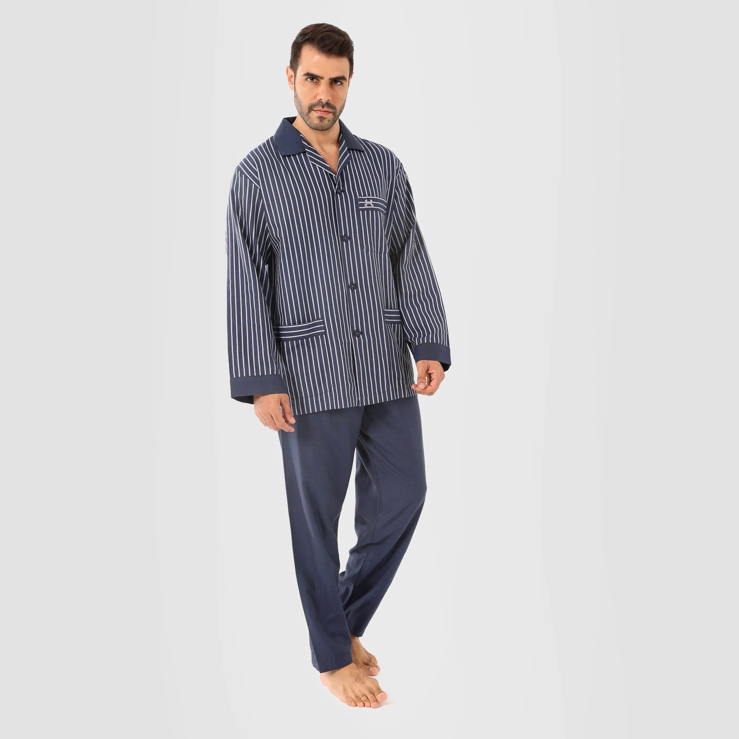 Strip Navy Classic Pajama(131)