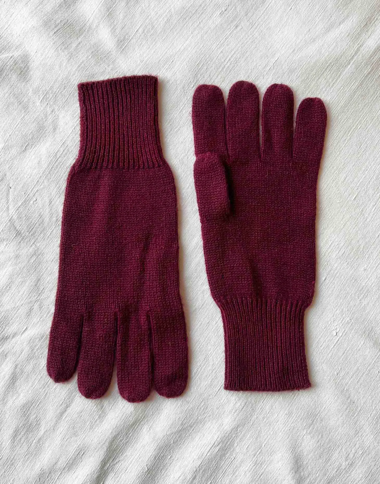 Women's Luxury Merino Wool Gloves – Plum