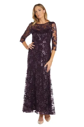 Women's Sequined Elegance Long Formal Gown